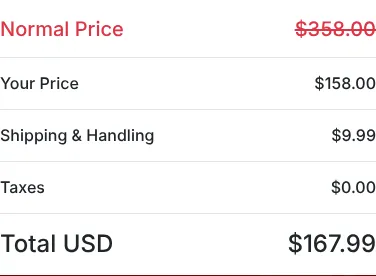 GlycoHarmony order summary at checkout, October 12, 2026